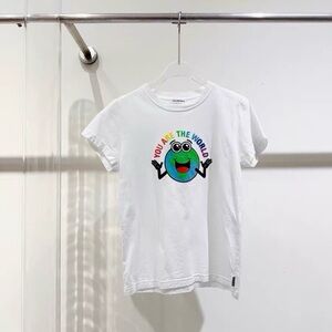 🚩steal authentic Balenciaga White 'You Are The World' Tee